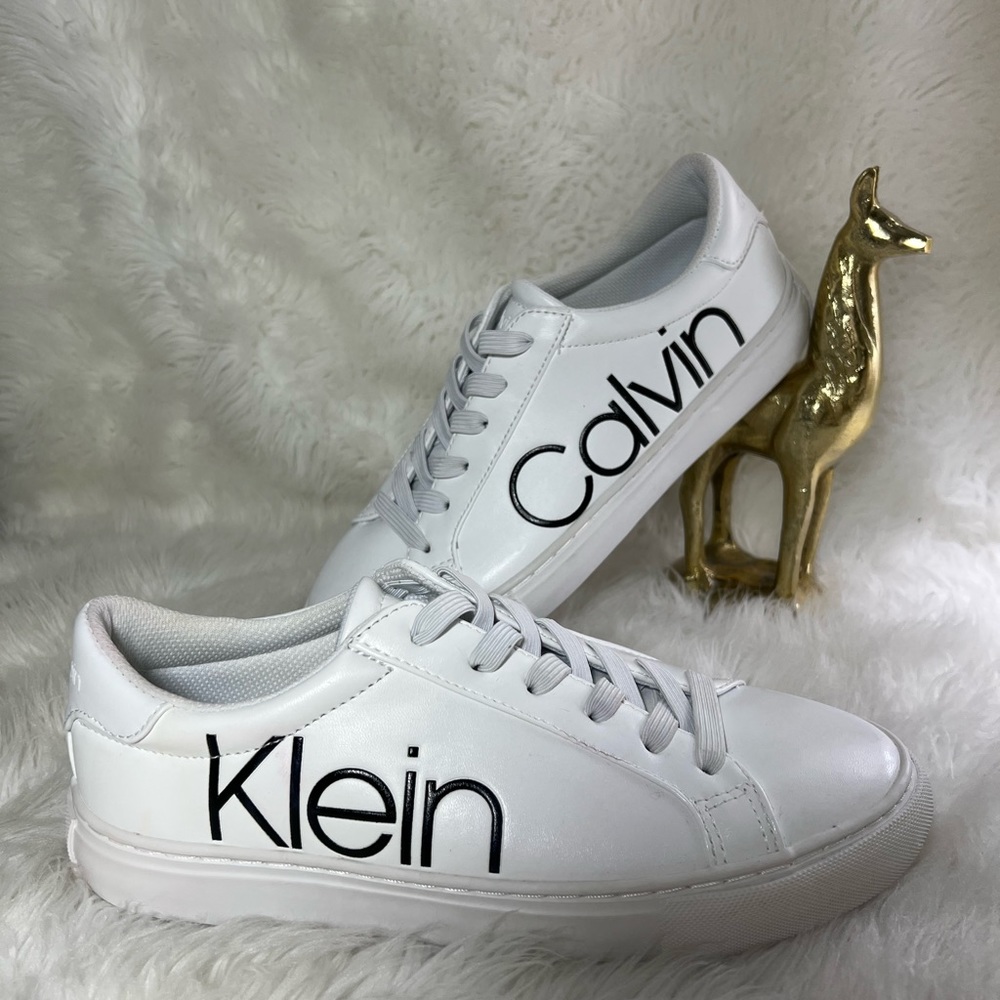 Calvin Klein Women’s Casual Sneaker Lace Up Logo Size 7.5 - Picture 4 of 10